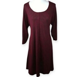 MOTHERHOOD MATERNITY BURGUNDY DRESS SZ.XL EUC